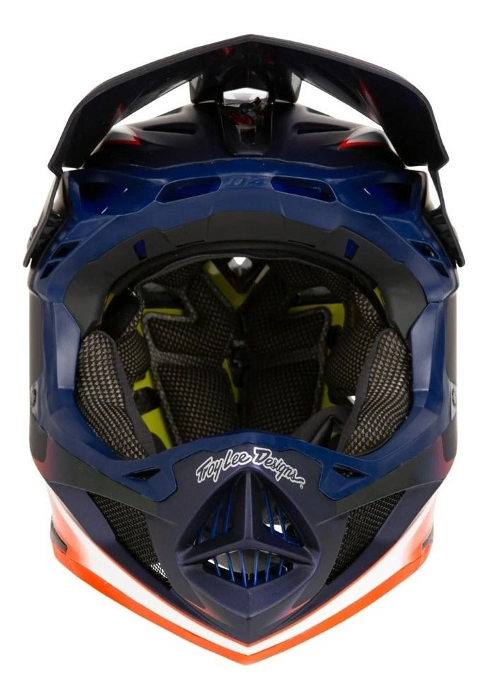 Casco Troy Lee Designs D4 de Carbón Lines Black / Red